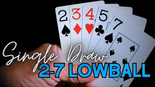 game poker - Single Draw 2-7 Lowball